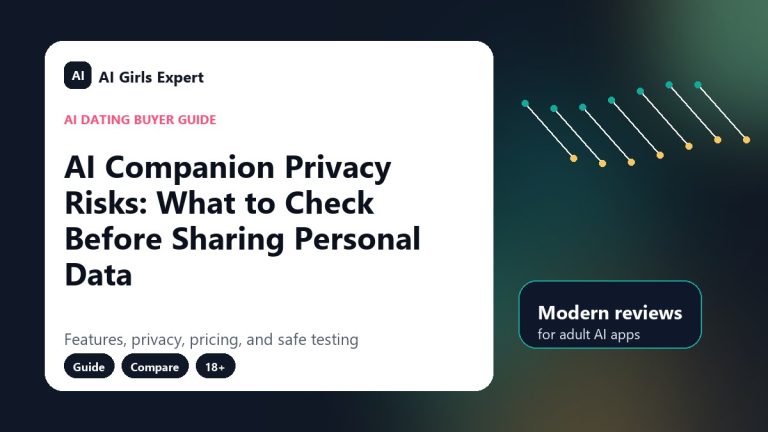 AI Companion Privacy Risks: What to Check Before Sharing Personal Data