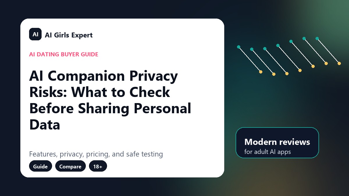 AI Companion Privacy Risks: What to Check Before Sharing Personal Data