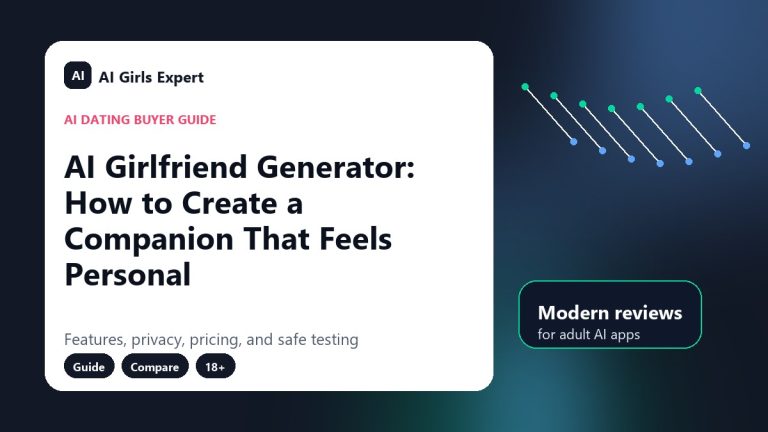 AI Girlfriend Generator: How to Create a Companion That Feels Personal