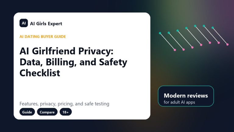 AI Girlfriend Privacy: Data, Billing, and Safety Checklist
